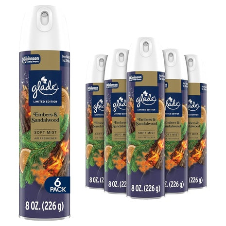 6-Pack Glade Embers & Sandalwood Air Freshener