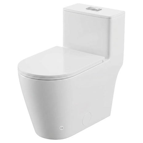 One-Piece 17" Height Heated Seat + Foot Sensor Elongated Smart Toilet