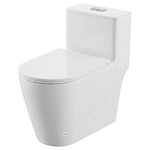One-Piece 17" Height Heated Seat + Foot Sensor Elongated Smart Toilet