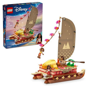 LEGO Disney Moana's Adventure Canoe Building Toy Set