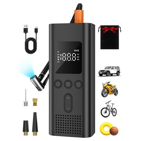 Airsure 150PSI Cordless Tire Inflator & Portable Air Compressor Pump