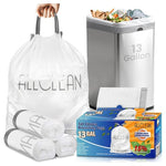13 Gallon Tall Kitchen Drawstring Garbage Trash Bags