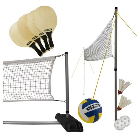 Lifetime Outdoor Games Set With Paddles And Volleyball