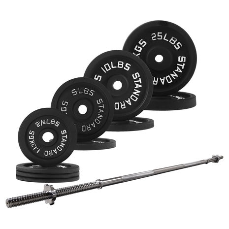 90lb BalanceFrom Barbell & Weight Set (5ft Bar)