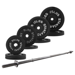 90lb BalanceFrom Barbell & Weight Set (5ft Bar)