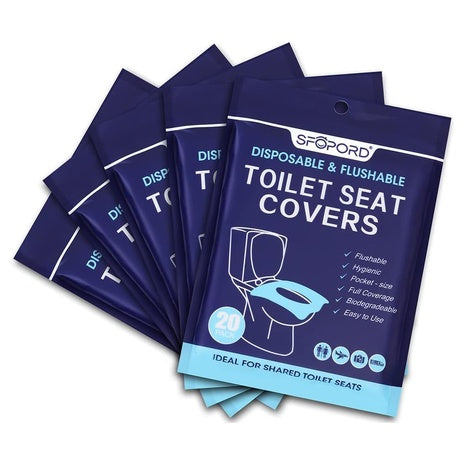 ‌100 Disposable & Flushable Toilet Seat Covers