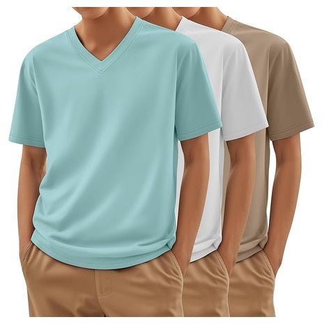 3-Pack Boys V Neck T Shirts