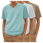 3-Pack Boys V Neck T Shirts