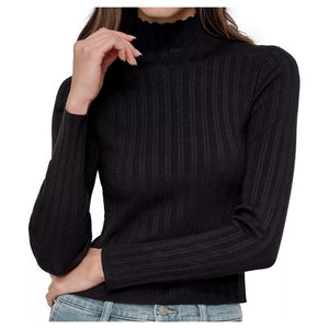 DKNY Jeans Petite Ribbed Mock-Neck Sweater
