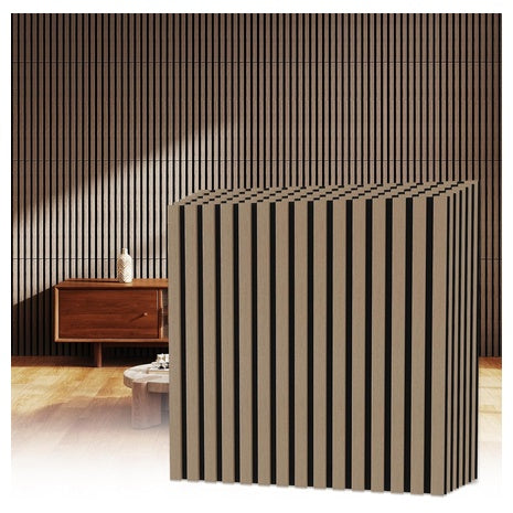 10-Pack Oak Acoustic Sound Wood Wall Panels (23.6" X 23.6")
