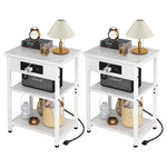 2 Nightstands with Charging Station & USB Ports