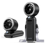 SWEETFULL 5000mAh Portable Handheld Turbo Fan With 5 Speeds (Black)
