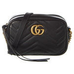 Gucci Women's GG Marmont Mini Matelasse Leather Crossbody Camera Bag