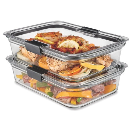 2-Pack Rubbermaid 8-Cup Glass Food Storage Containers