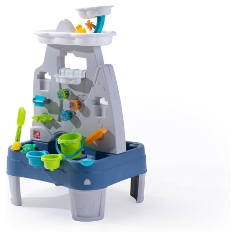 Step2 Misting Mountain & Waterfall Water Table w/ 21-Piece Accessory Set