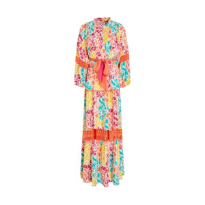 DVF Printed Cotton-Jacquard Maxi Dress