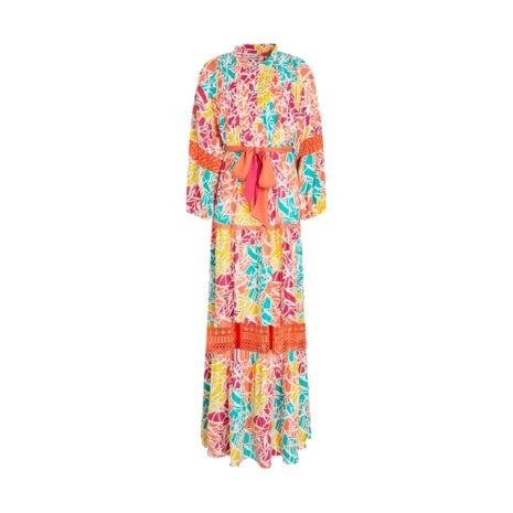 DVF Printed Cotton-Jacquard Maxi Dress
