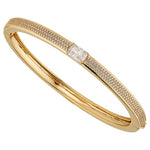 NADRI Emerald Cut Hinged Bracelet