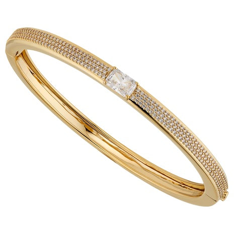 NADRI Emerald Cut Hinged Bracelet