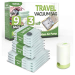 12-Pack Travel Vacuum Storage Bags With Pump