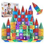 100 Piece Playmags Magnetic Tile Building Set