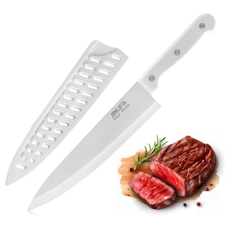 8″ German Stainless Steel Chef Knife with Sheath