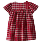 Baby Girl Carter's Short Sleeve Plaid Print Dress