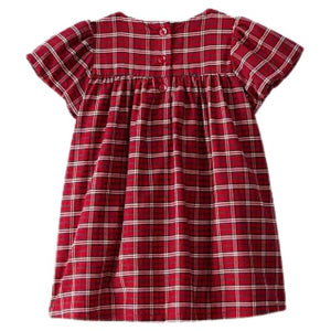 Baby Girl Carter's Short Sleeve Plaid Print Dress