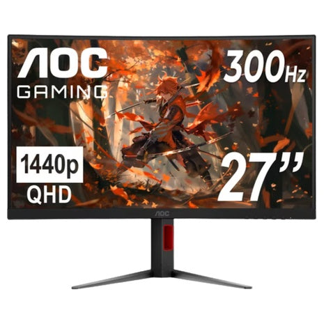 27" AOC CQ27G4ZH Curved WQHD 300 0.3ms VA Gaming Monitor