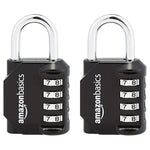 2-Pack Amazon Basics 4-Digit Combination Locks