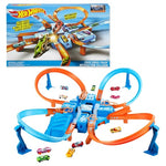 Hot Wheels Criss-Cross Motorized Crash Track Set
