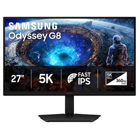 27" Samsung Odyssey G8 G80HF 5K UHD+ 180Hz 1ms HDR IPS Freesync And G-SYNC Compatible Gaming Monitor