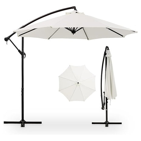 10ft Offset Patio Umbrella With Base