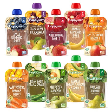 20 Pouches Happy Baby Organic Baby Food