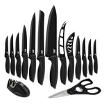 15-Piece Lux Decor Collection Kitchen Knife Set