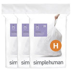 60 simplehuman Code H Trash Can Liners