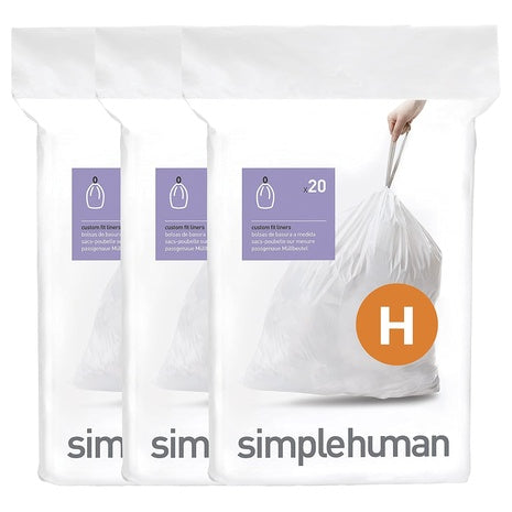60 simplehuman Code H Trash Can Liners