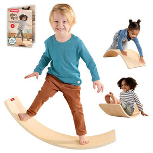 Fisher-Price Wood Montessori Toy Rockin' Balance Board