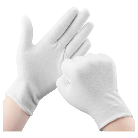 30-Piece White Cotton Gloves