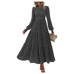 Women's Smocked Polka Dot Maxi Dress (6 Styles)