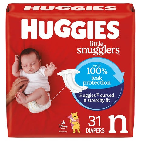 31-Count Huggies Newborn Little Snugglers Baby Diapers