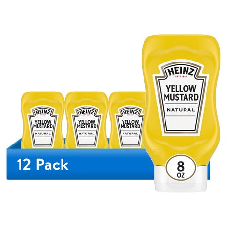 12-Pack Heinz Yellow Mustard (8oz)