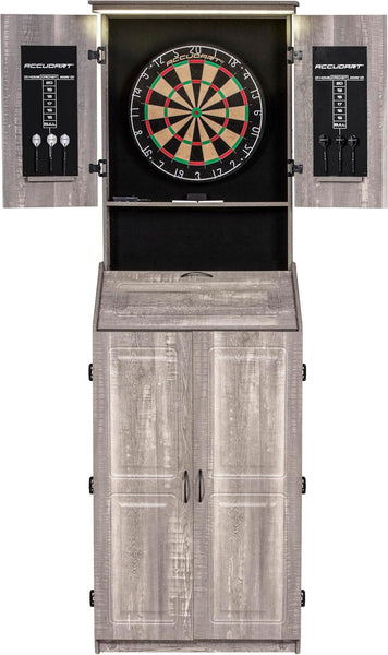 Accudart Dartboard Set With LED Cabinet