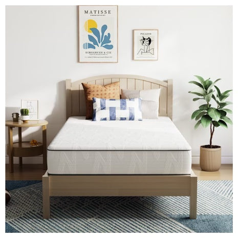 8" Queen Size Medium Firm Individual Pocket Hybrid Support Mattress