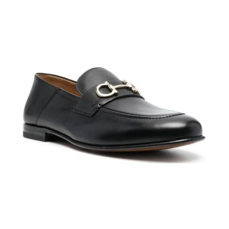 Ferragamo Men's Gancini Ornament Loafers