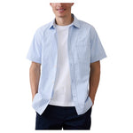 Men's Relaxed-Fit Striped Poplin Shirt