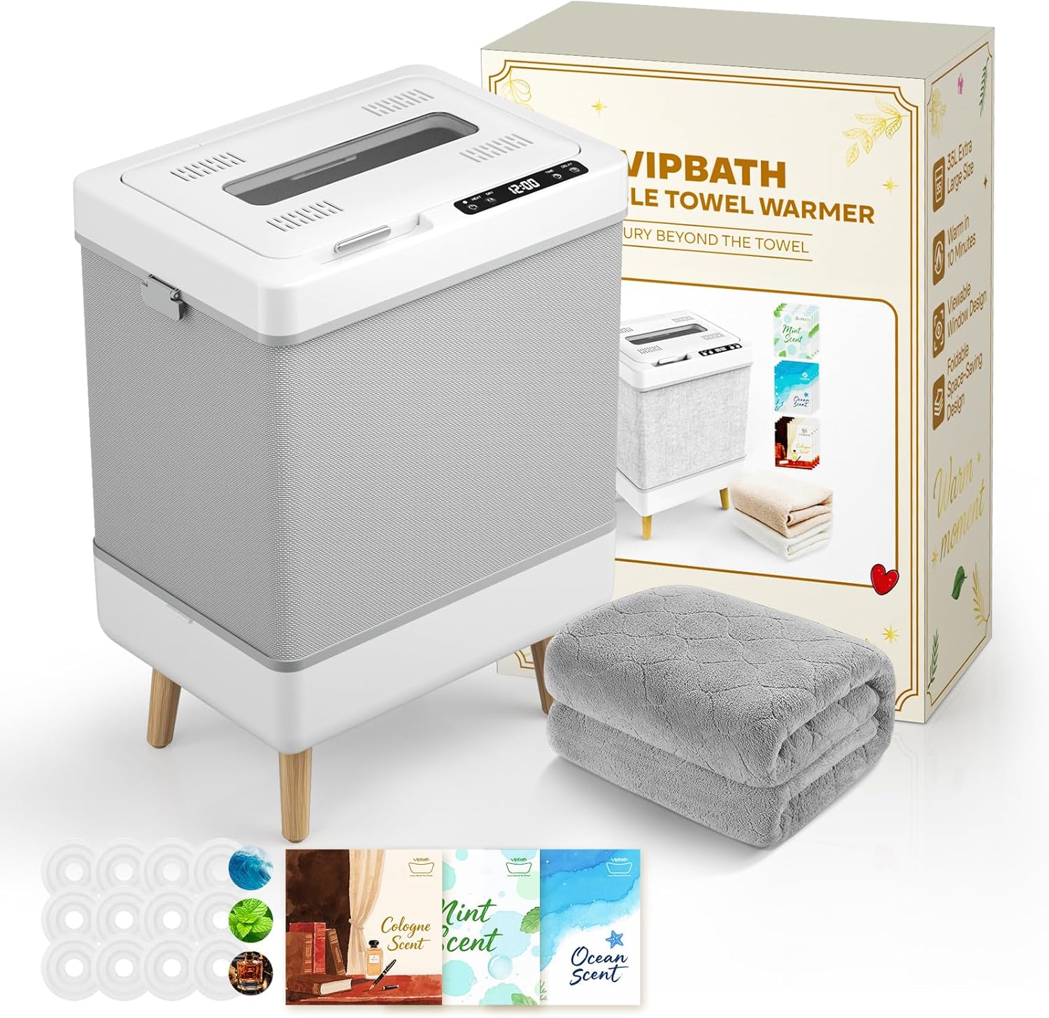 35L Vipbath Foldable Towel Warmer Gift Set