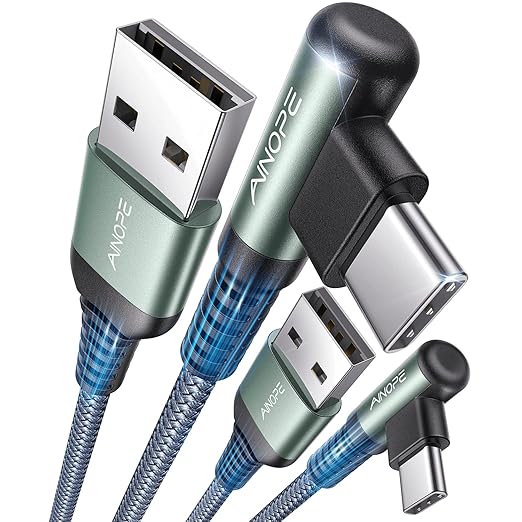 2-Pack Ainope 3.3ft USB To USB-C Fast Charging Cable
