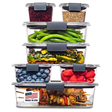14-Piece Rubbermaid Brilliance Food Storage Containers