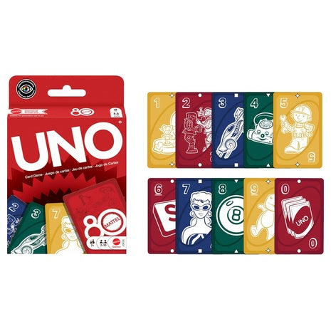 UNO Mattel 80th Anniversary Card Game